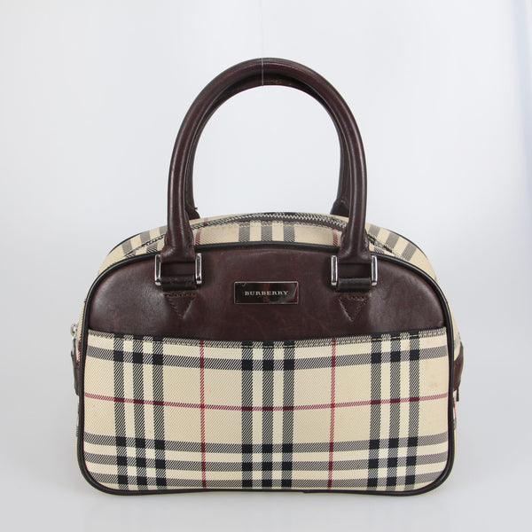 House Check jacquard Bowler Handbag