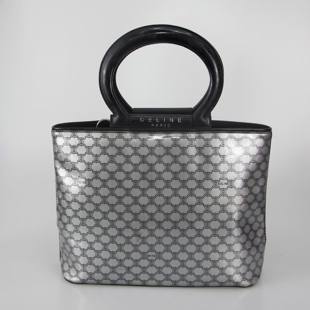 Macadam Patent Leather Top Handle Bag