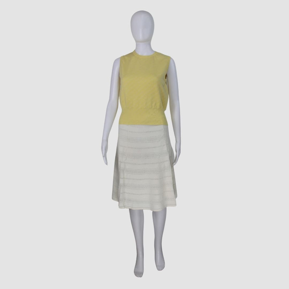 Balenciaga Yellow Sleeveless Knit Top