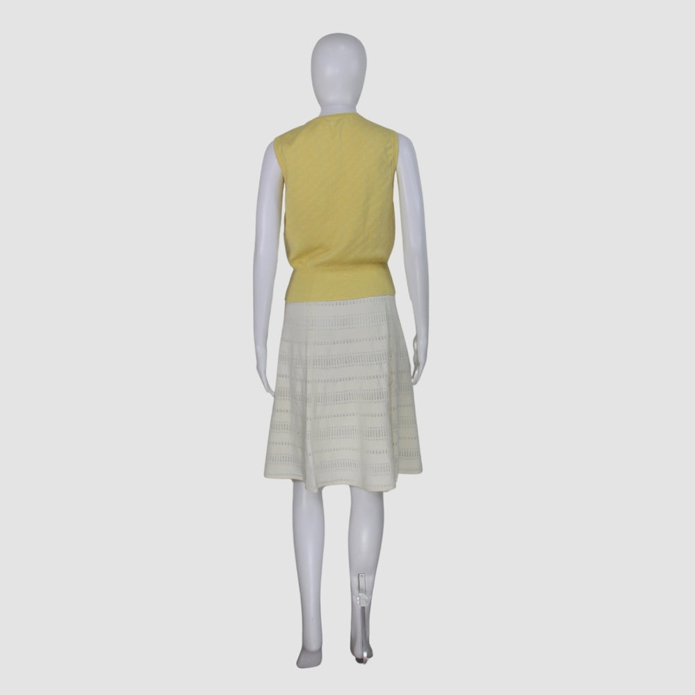 Balenciaga Yellow Sleeveless Knit Top