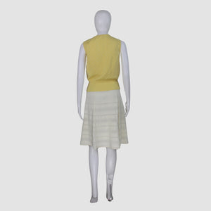 Balenciaga Yellow Sleeveless Knit Top