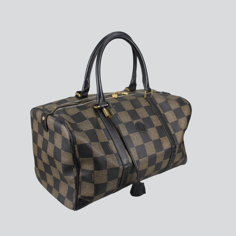 Pequin Check Boston Bag