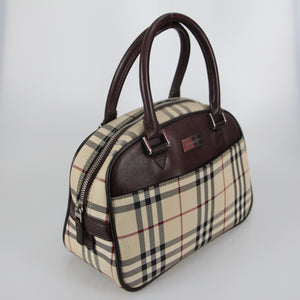 House Check jacquard Bowler Handbag