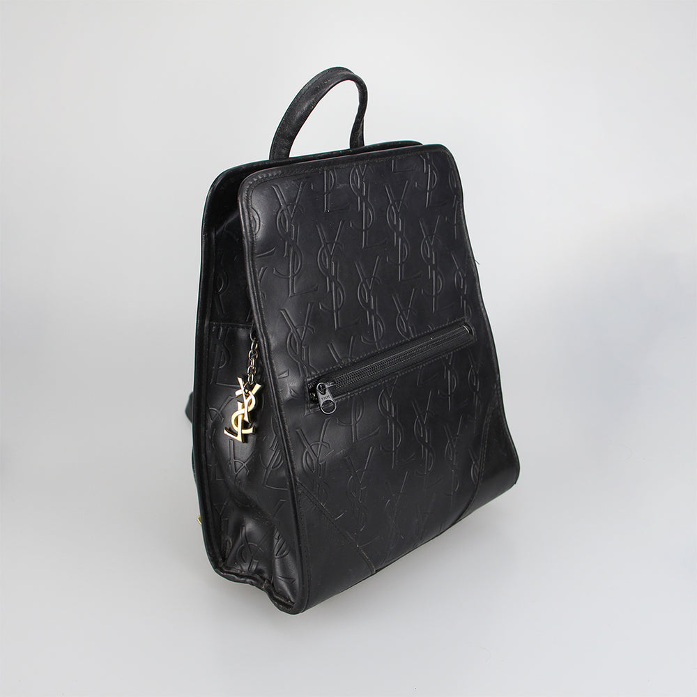 Black Opium Leather Backpack