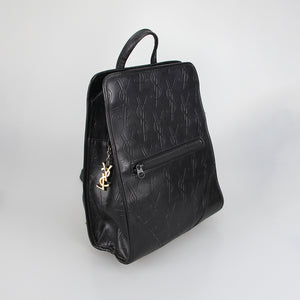 Black Opium Leather Backpack