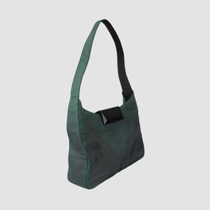 Green Hobo Nylon Shoulder Bag