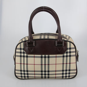 House Check jacquard Bowler Handbag