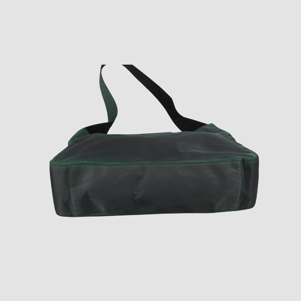 Green Hobo Nylon Shoulder Bag