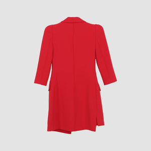 Turn Lock Plaques Coat Dress