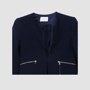 Sandro Navy Blue Spring Summer 2021 Short Jacket