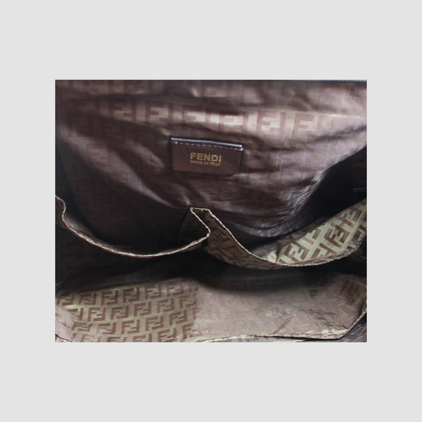 Tobacco Zucca Nylon and Leather Changing Messenger Bag