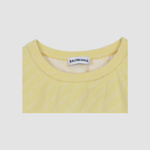 Balenciaga Yellow Sleeveless Knit Top