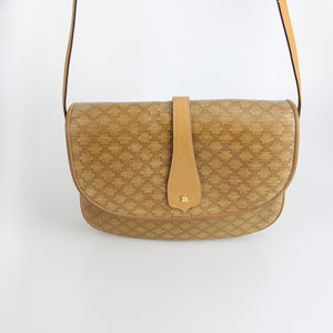 Macadam Leather Canvas Shoulder Bag