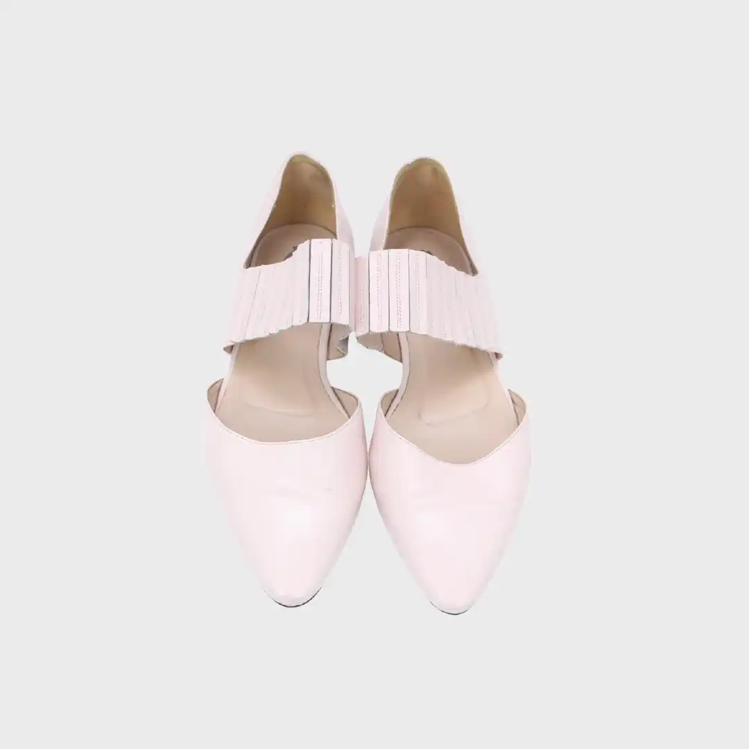 Tod's Light Pink Leather Pumps Shoes