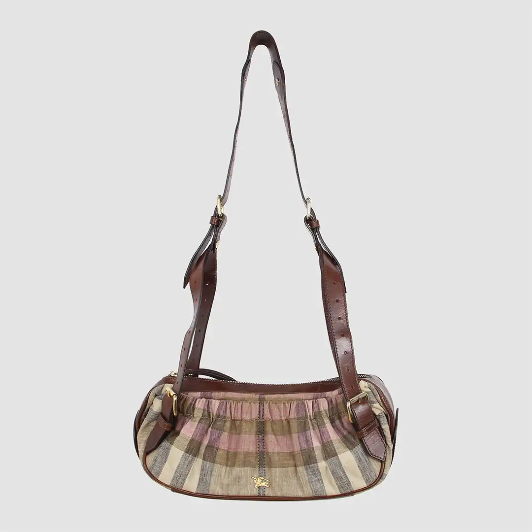 Burberry Multicolor Prorsum House Check Shoulder Bag