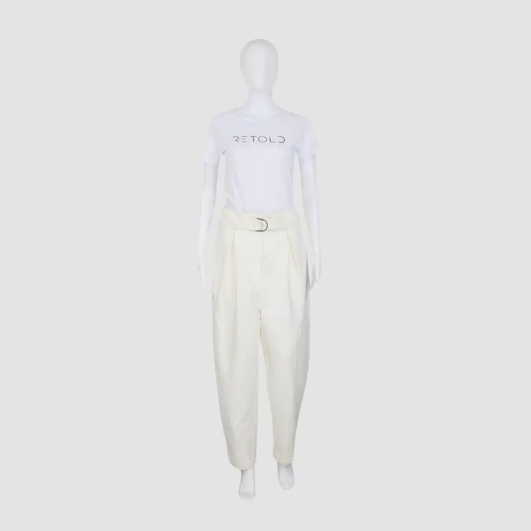 Acler White Belted Tailored Pants