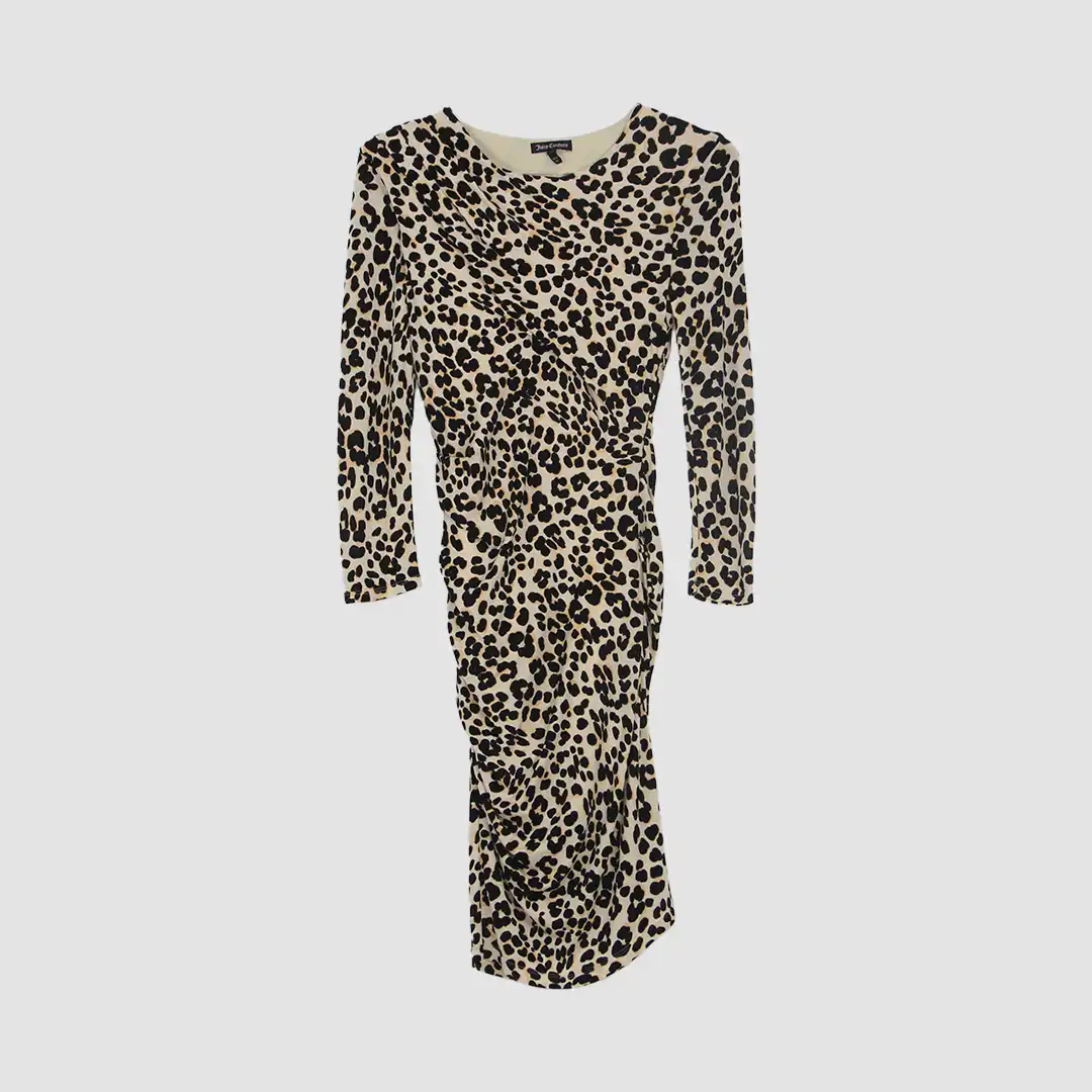 Juicy Couture Multicolor Leopard Printed Long Dress