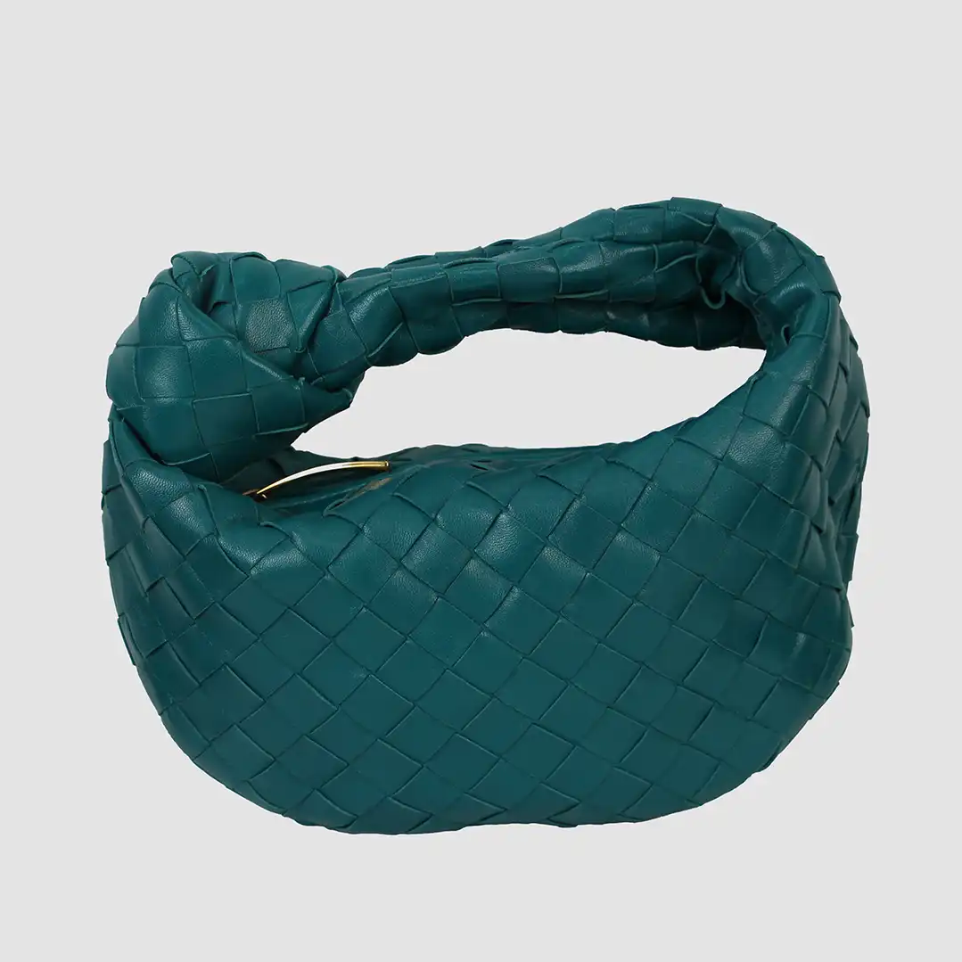 Bottega Veneta Dark Green 2012-2023 Mini Intrecciato Jodie Handbag