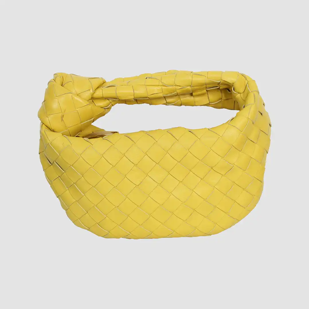 Bottega Veneta Yellow 2012-2023 Mini Intrecciato Jodie Handbag