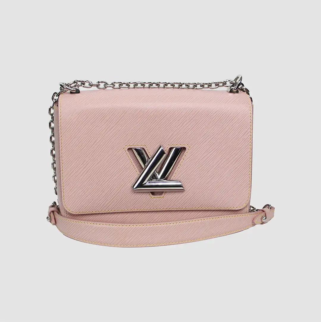 Louis Vuitton Rose Ballerine Epi Leather Twisted Wallet on Chain