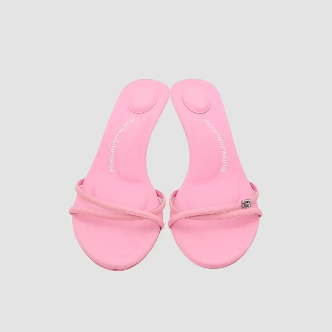 Alexander Wang Pink Dahila 50 Backless Sandals