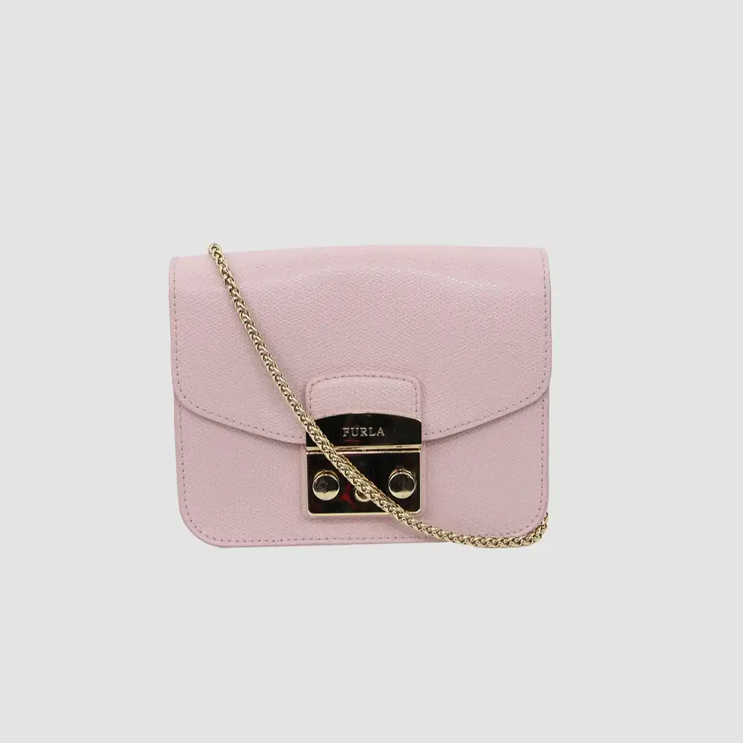 Furla Pink Metropolis Women's Leather Bag