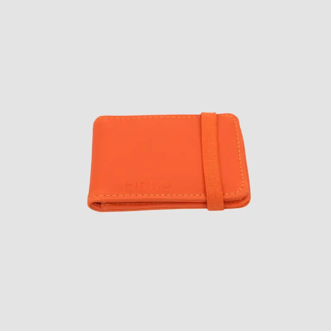 Pinko Orange Business Card Case