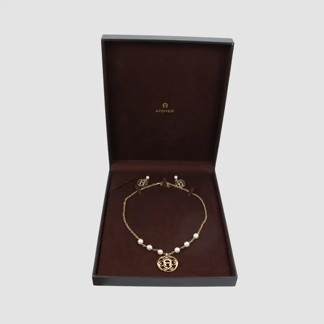 Aigner Necklace Gold Color Classic Design