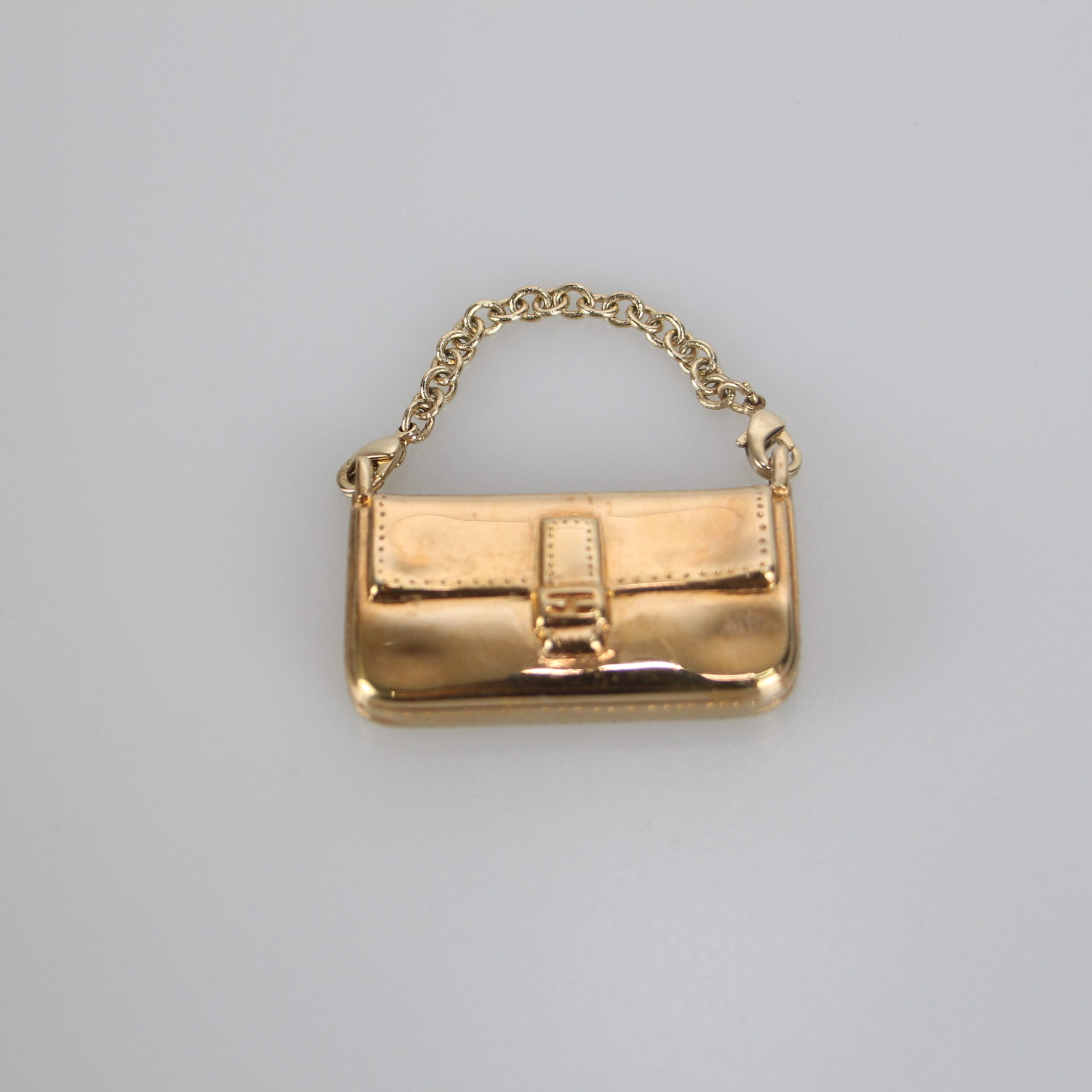 Fendi Gold Baguette Charms Bag