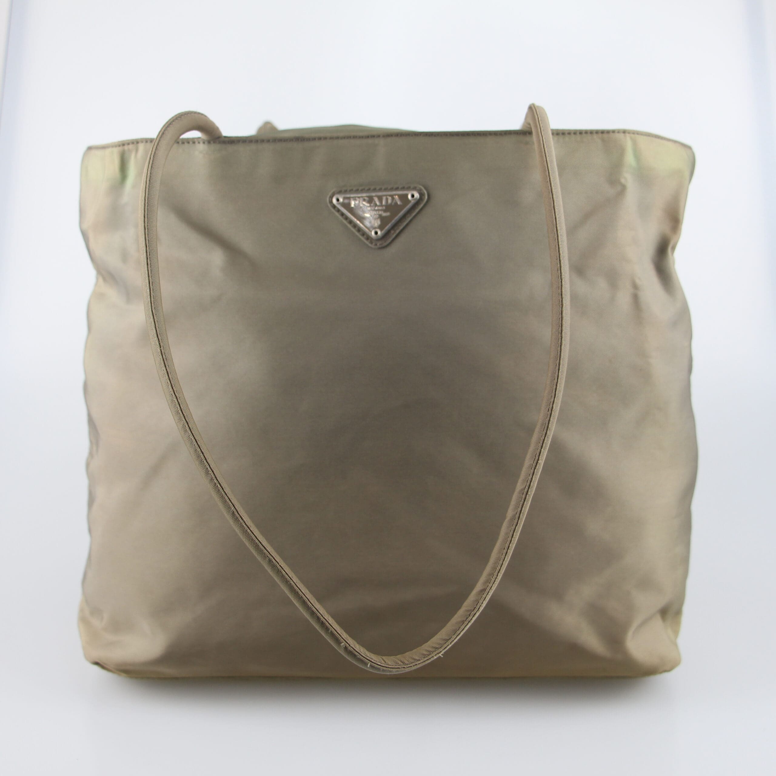 Prada Gray Nylon Tessuto City Tote Bag