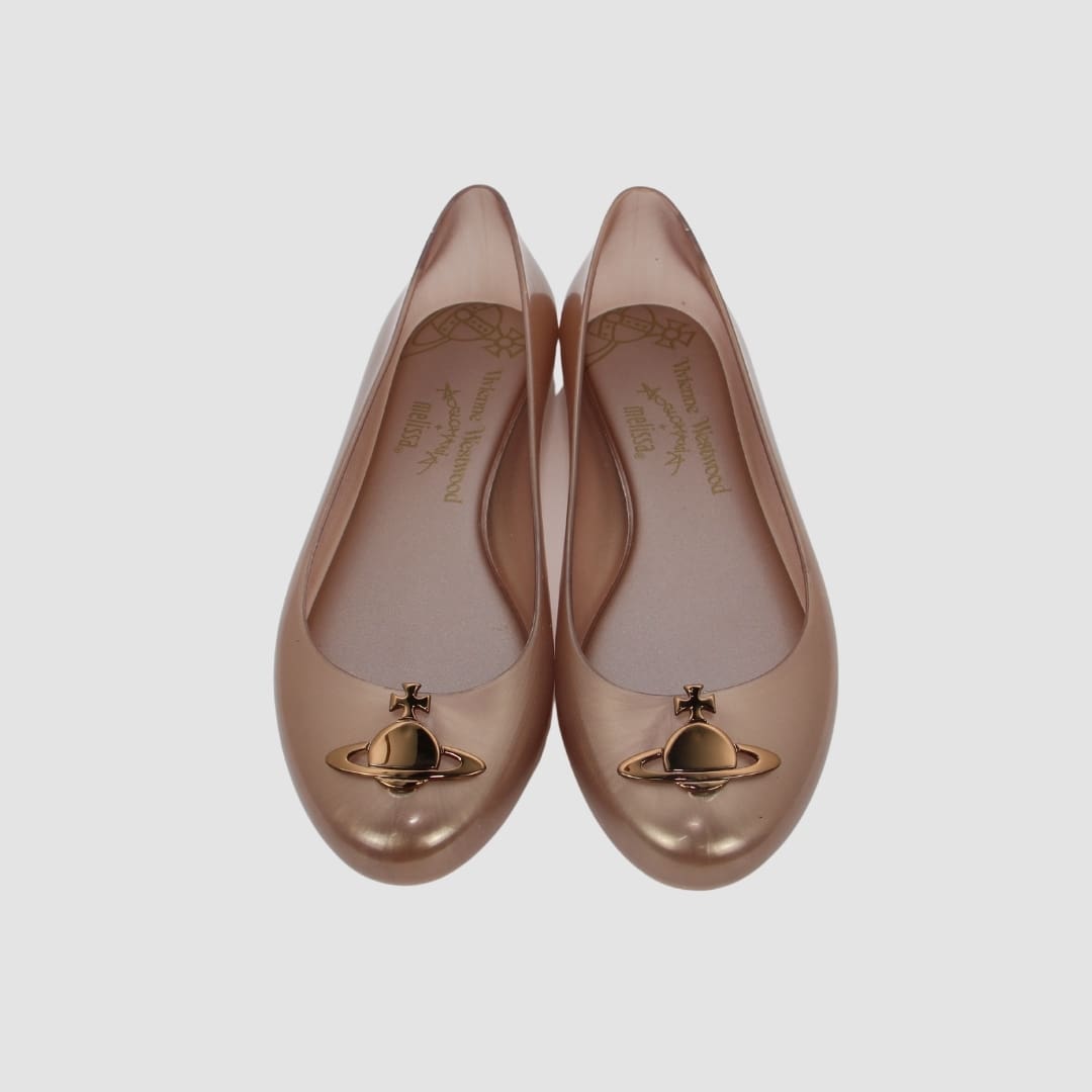 Melissa x Vivienne Westwood Rose Gold Shoes