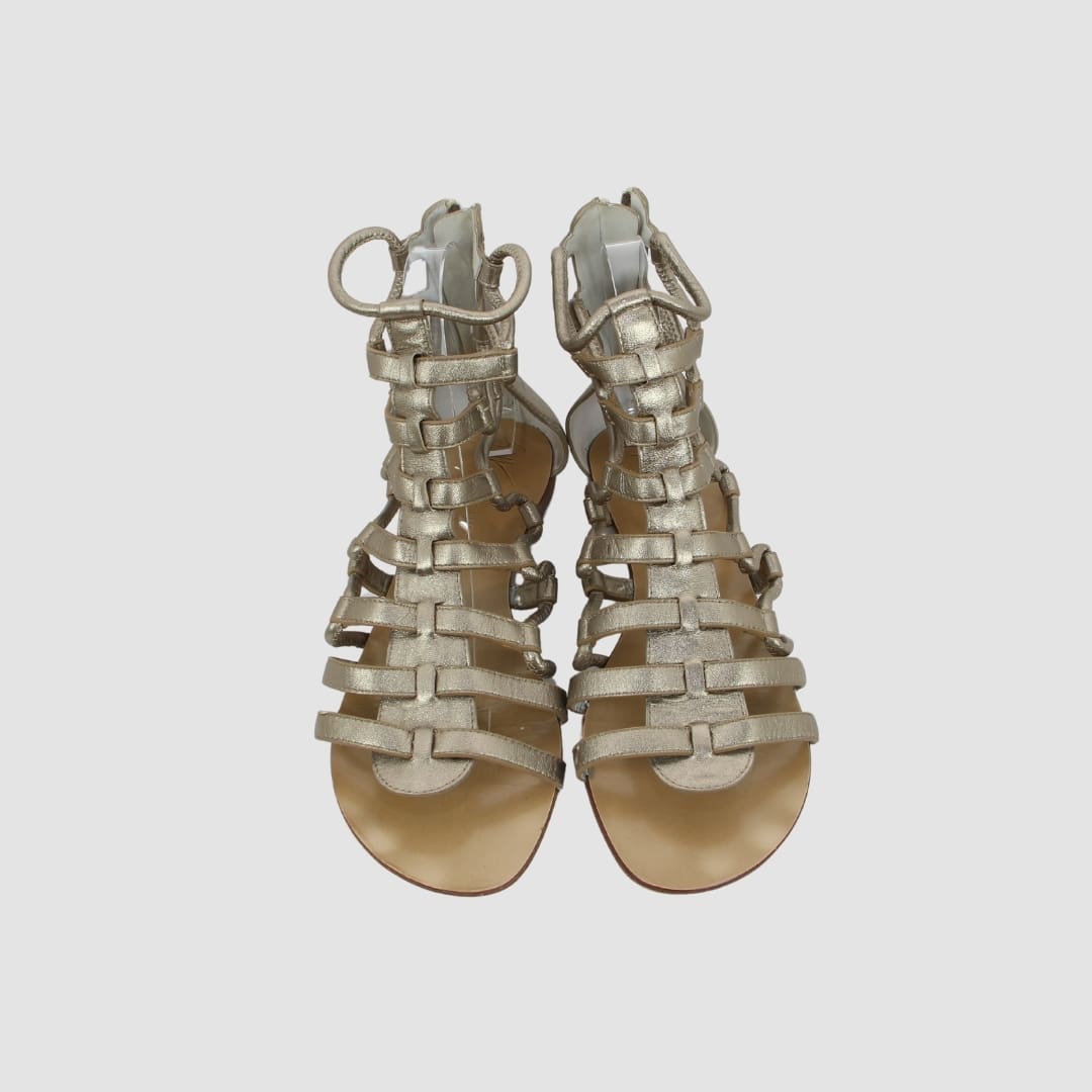 Giuseppe Zanotti Metallic Gold Gladiator Sandals