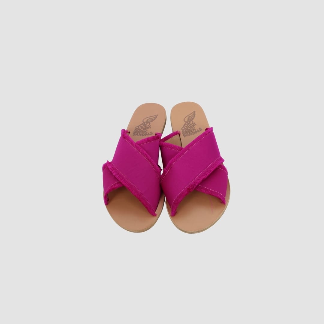 Ancient Greek Sandals Shocking Pink Slide Flip